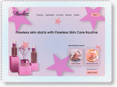 Cosmetic Landing Page