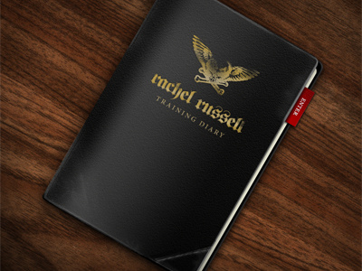 Training Diary Concept diary moleskine photoshop worn