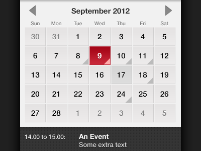 Early Design for events in iOS app