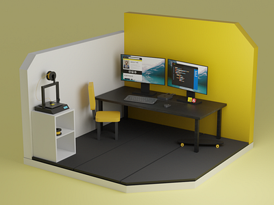 My working place 3dart blender