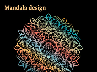 Mandala Design 3d art background branding design graphic design illustration mandal vector