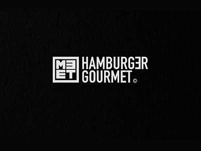 Meet Hamburger Gourmet Branding - Logotype blackandwhite branding graphic design logo logotype nafta nafta studio