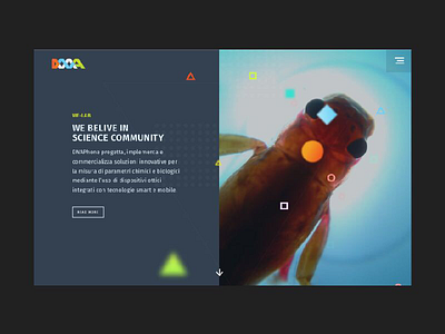 DNA-Phone concept nafta studio slider ui web design