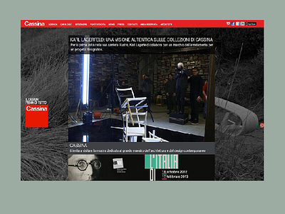 Cassina 2012 website restyling cappellini cassina design fuelformind grid italian furniture nafta studio off grid poltrona frau web archive web design