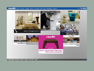 Cappellini 2012 website restyling
