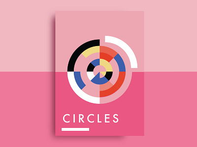 Abstrct circle pink shape