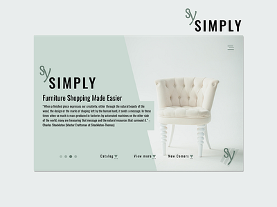 Simply furniture company branding graphic design ui