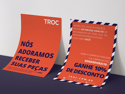 TROC flyer blue design flyer orange