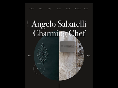 Angelo Sabatelli - Web Concept clean design layout minimal type typography ui web web design website