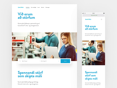 Samorka clean design minimal type typography ui ux web web design website