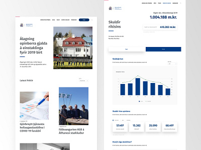 Stjórnarráð Íslands - The Ministry of Finance & Economic Affair clean design minimal type typography ui ux web web design website