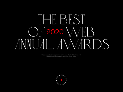 AnnnuaI AWWWARDS 2020 - Independent of the Year Nomination animation award winning awards clean design designer minimal nomination type ui ui design web web design website