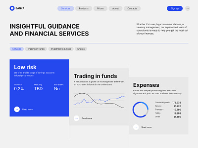 Fintech Landing Page Web Design