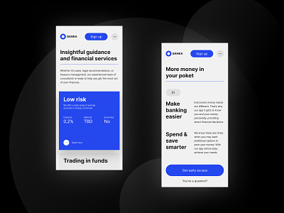 Fintech Landing Page Web Design bank bank account bank card banking card cards clean design finance fintech home page landing page minimal product typography ui web web design web site website