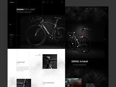 Pinarello - Landing page adobexd adobexduikit bike biking branding content design desktop detail view landing page pinarello product design typography ui ui design ui ux ux web web design website