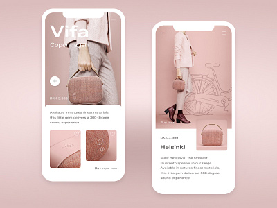 Vifa Helsinki Pink - Mobile App animation app brand branding character clean design flat icon identity illustration logo minimal type typography ui ux vector web website