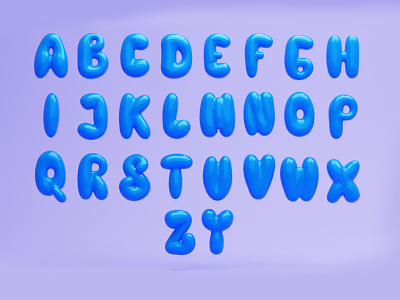 ThreeDee font 3d balloon blender branding cinema4d cute design font free graphic design library resources text