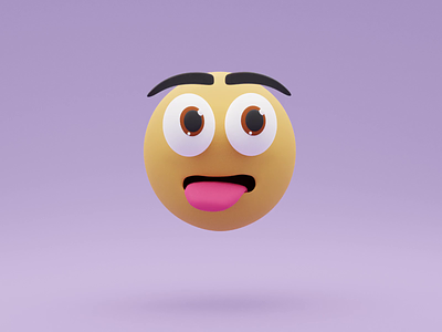Crazy emoji 🤪 3d animated emoji animation blender crazy custom cute design emoitcons emojis fun graphic design illustration illustrations kawaii library motion graphics resources
