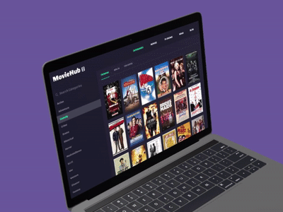 Movie Hub Animated Mockup