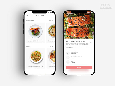Cooking Recipes App app app design clean cooking food ios iphone iphone x minimal recipe ui design ux design web design