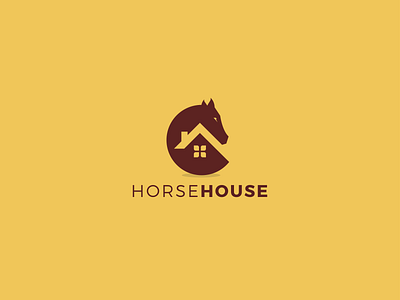 Horse House Logo ansgrav creative farm fashion home horse horse house horse logo hotel house simple simple clean interface snimal unique vector