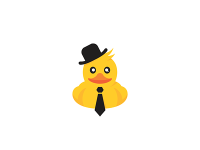 Hub Duck Logo duck logo logotype mascot simple tie unique