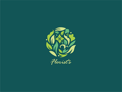 Florist Logo beauty eco ecommerce flower flower logo leaf natural nature team