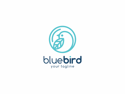 Blue bird Logo ansgrav bird creative design illustration logo logotype simple unique vector