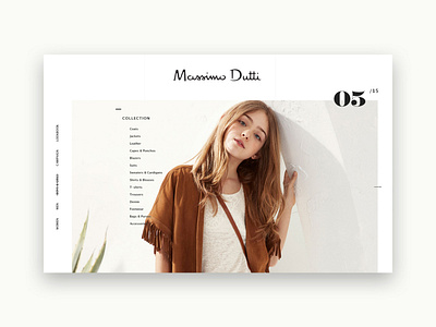 Massimo Dutti art direction branding design ui web webdesign website