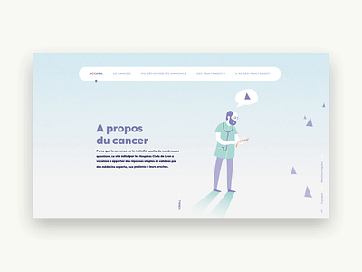 A propos du Cancer animation art direction branding design ui web webdesign website