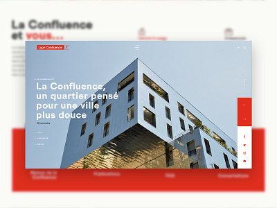 Lyon Confluence - Design Proposal art direction branding design ui web webdesign website
