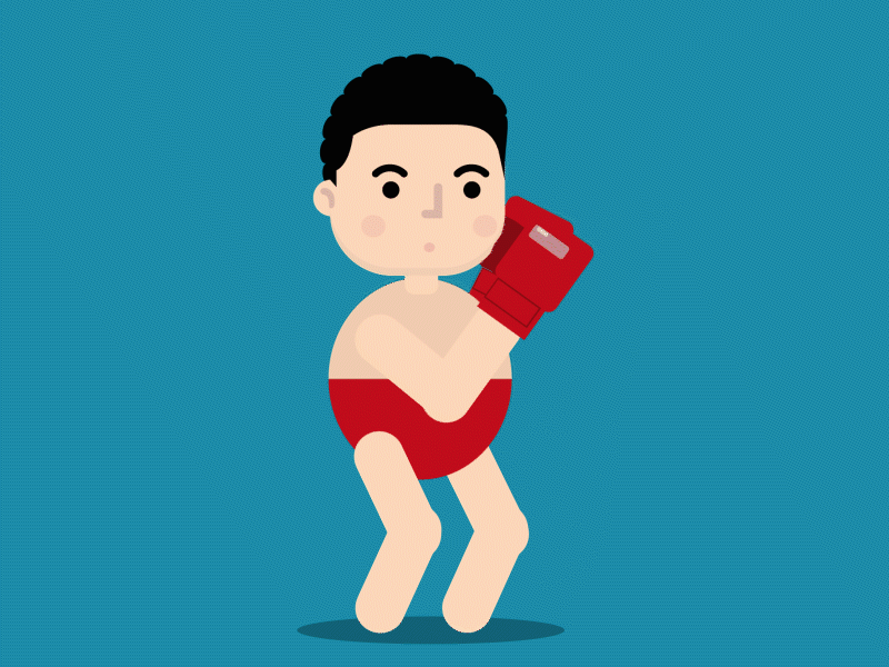 Boxer Punch after effects animation box boxer motion desgin motion graphic punch rigging
