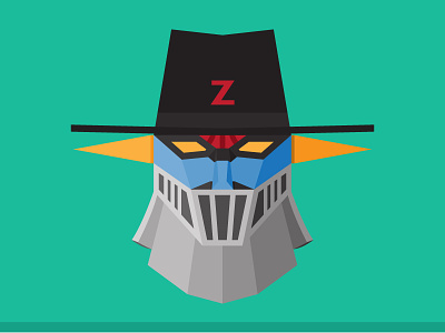 Mazinger Zorro [The Double Z] art funny illustration mazinger robot zorro