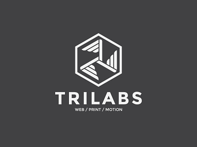 Trilabs brand identity logo logo design