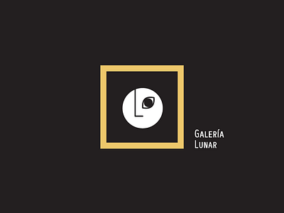 Galería Lunar art black branding craft eye galery l logo moon nicaragua white