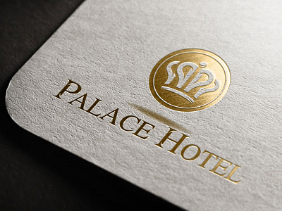 Palace Hotel brand branding crown hotel logo logotype p palace vector