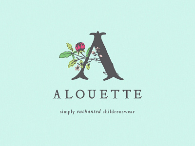 Alouette Children's Clothing brand developement branding childrens clothing identity logo