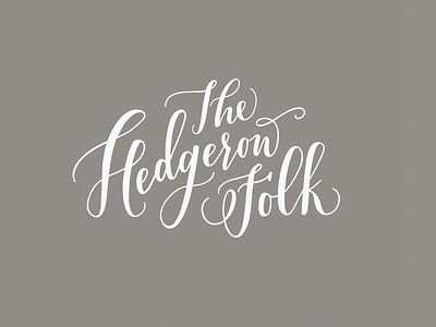 The Hedgerow Folk Logo album design logo