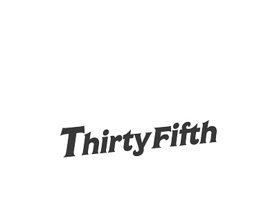 Thirty Fifth Avenue New Script Logo branding design graphic design illustration logo print typography ui ux vector