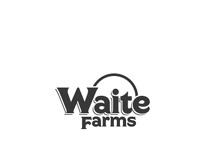 Waite Farms Logo branding design graphic design illustration logo print typography ui ux vector