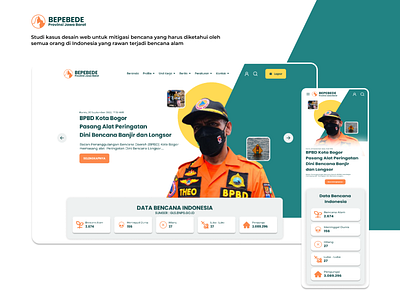 BPBD - Jawabarat Landing Page illustration ui ux