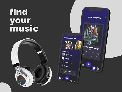 Music Player - App app branding design ui ux