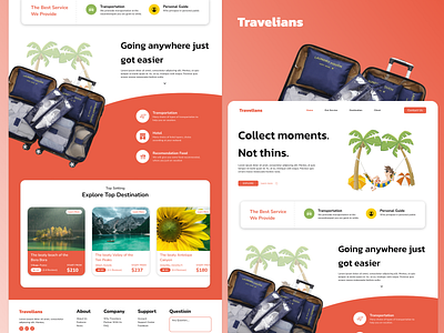 Web Travels design ui ux