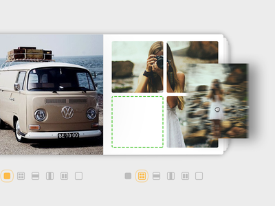 Drag&Drop album animation app drag and drop interaction ios photo ui ux web