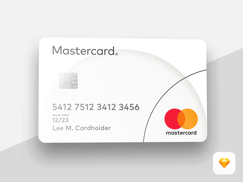 Freebie – Mastercard Card animation apple card credit finance free freebie mastercard payments sketch sketchappresourse template