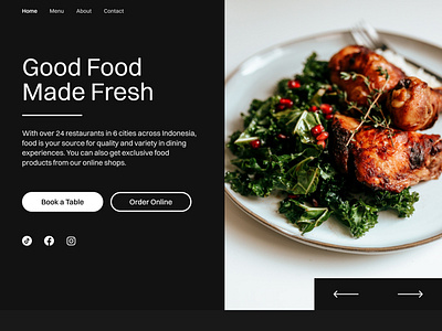 Good Food - Restaurant Landing Page