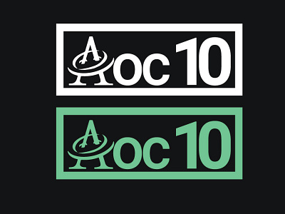 Letter logo concept of aoc
