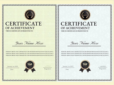 sample certificate design