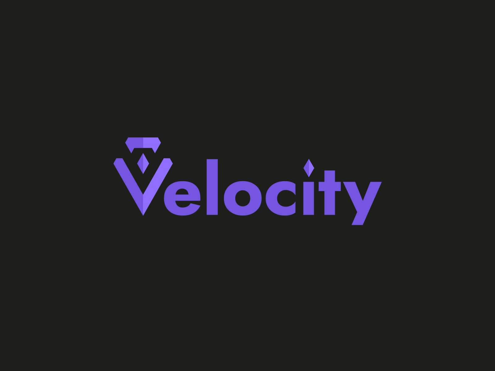 Velocity logo design by Maxim.Evgenyevch1 on Dribbble