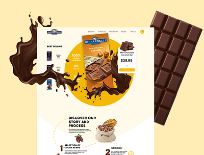 chocolate shop design e commerce ux